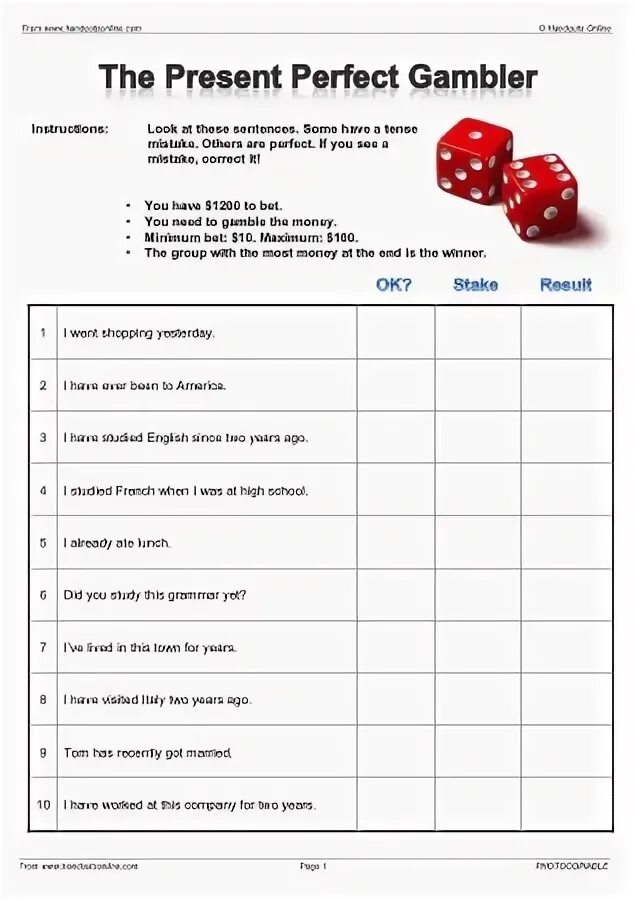 Perfect cheats. Present perfect lesson plan. present perfect warm up.