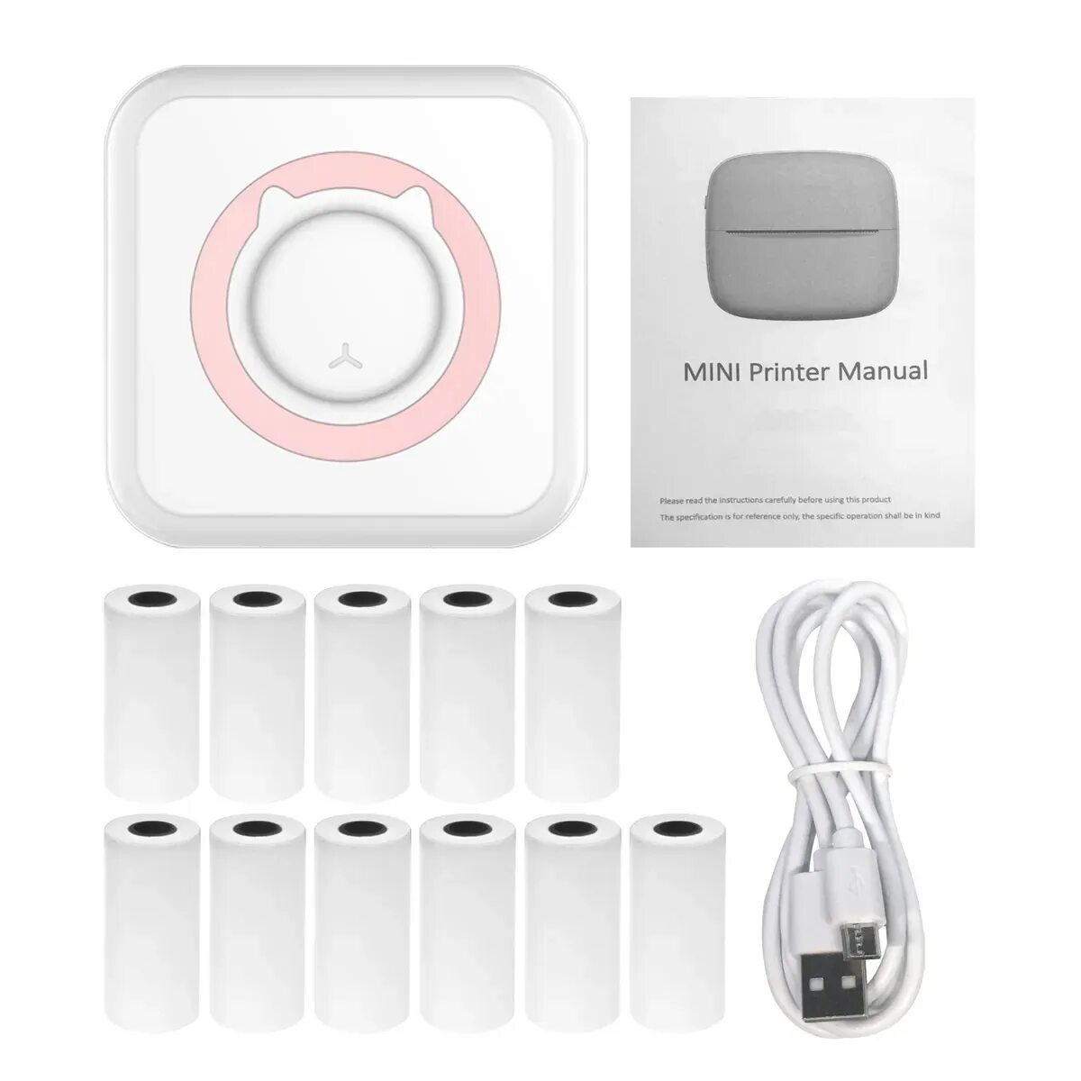 Portable mini printer bt instant printing