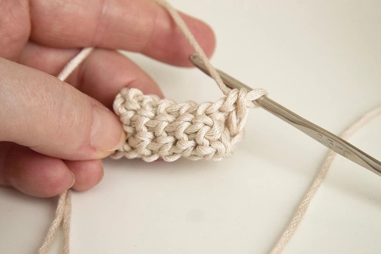 Вязание из шнура крючком