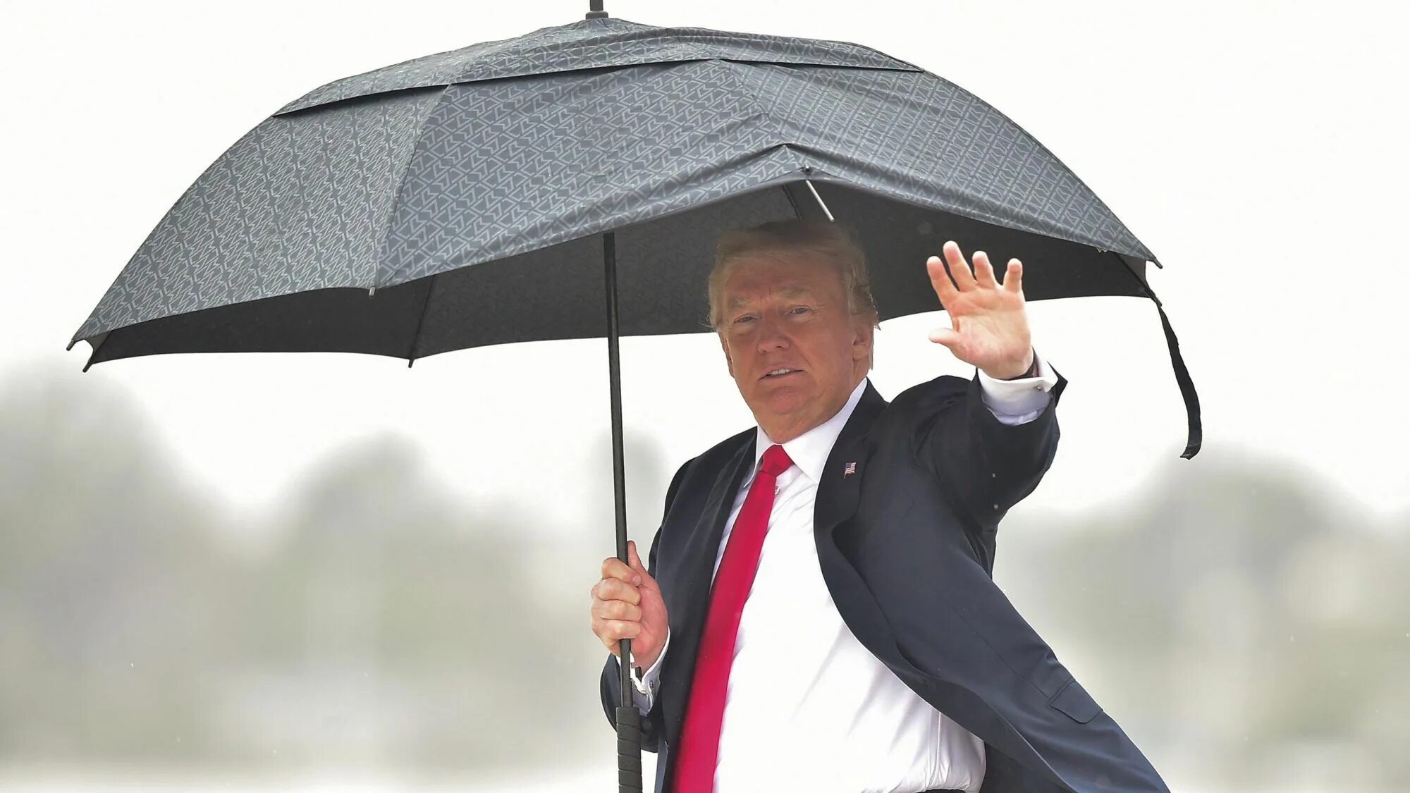 Держит зонтик. Человек с зонтиком. Трамп с зонтом. Роль зонтика