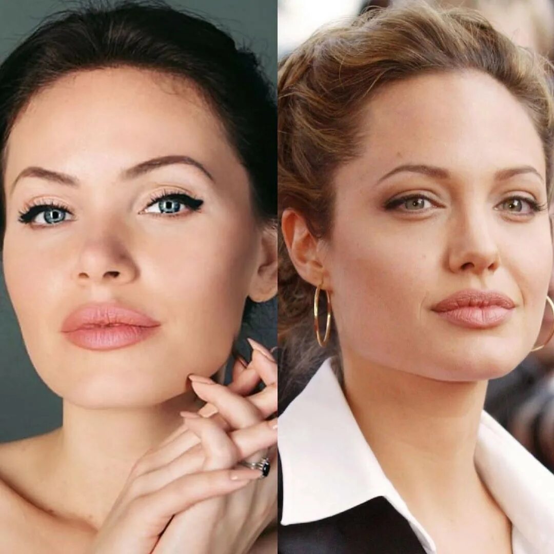 Есть человек который похож на меня. Двойник Анджелины Джоли.