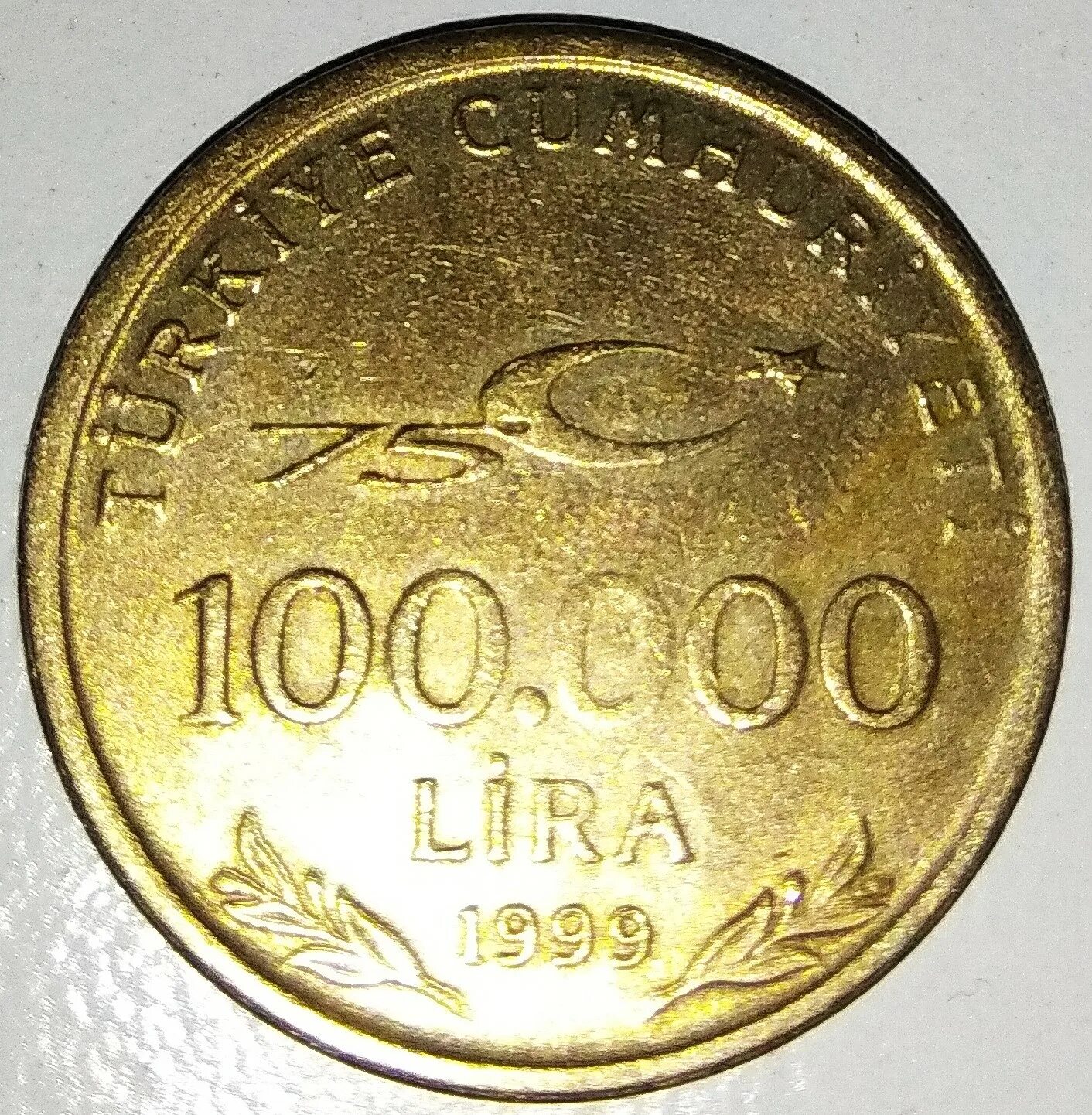 100.000 100. 100 000 Лир. 100.000 Lira. 100.000 Lira 1999 Tana. 250 000 Лир.