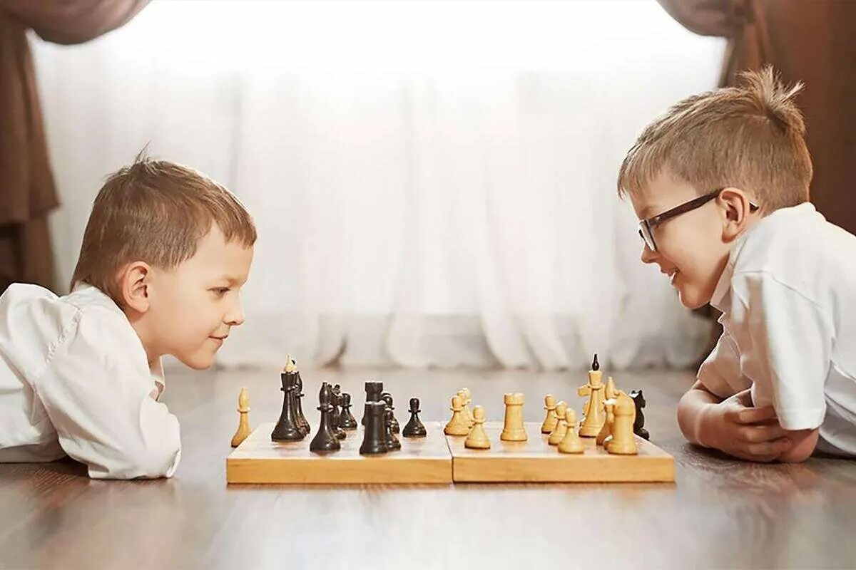 They are playing chess
