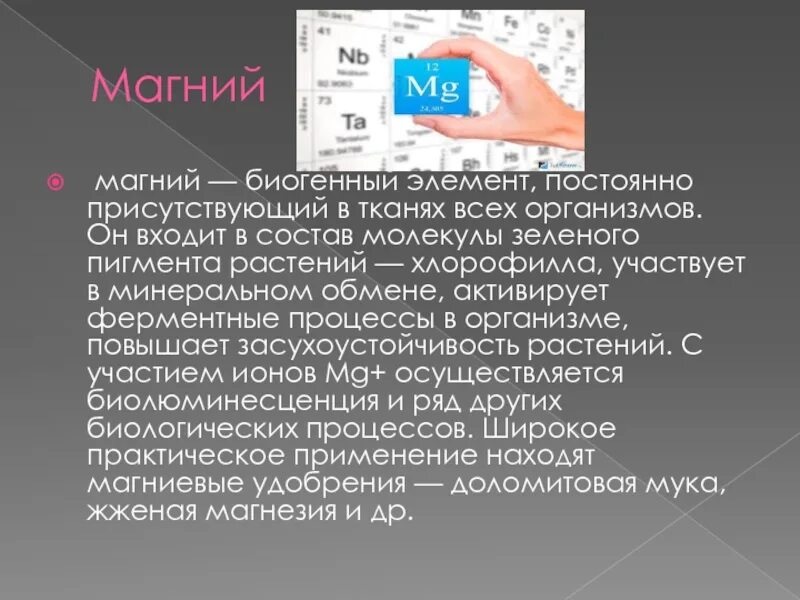 Магний является элементом. Биогенный элемент магний. Магний презентация. Функции магния в организме человека. Биологическая роль магния.