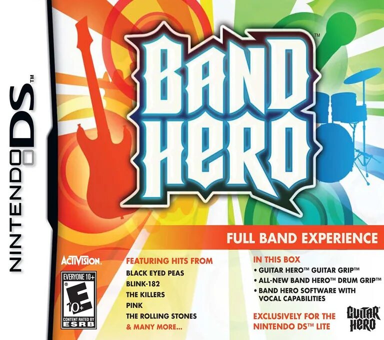 Бенд Хиро. Guitar Hero DS. Бэнд Хиро DS'. Band Hero 3ds.