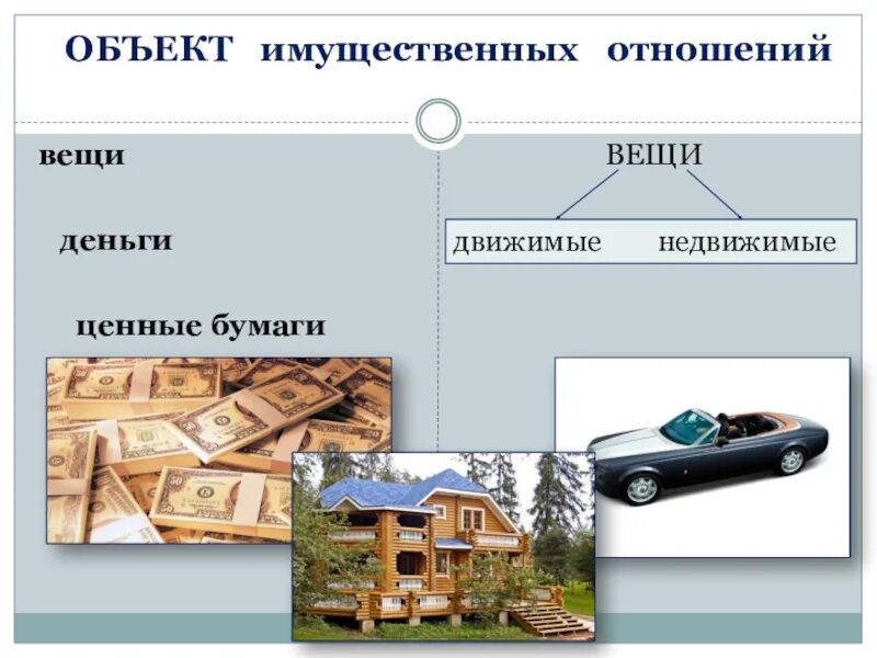 Денежные средства объект собственности