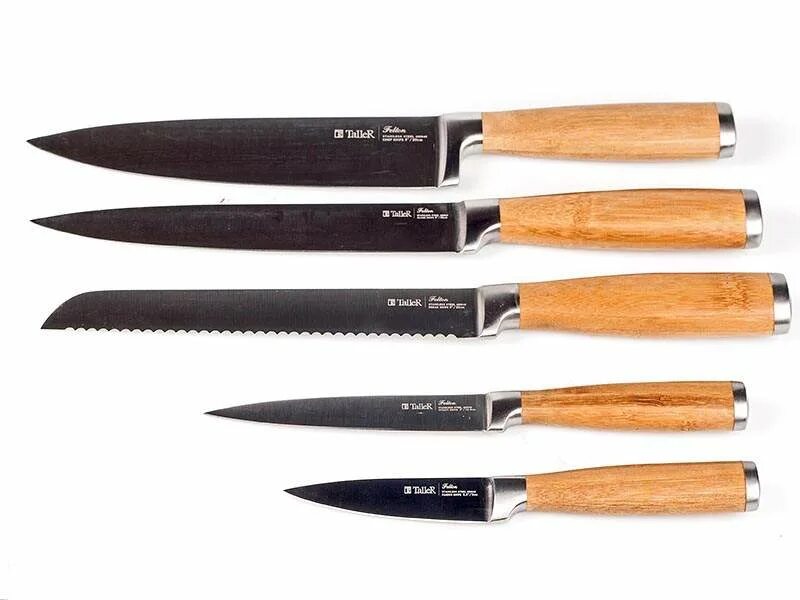 Рейтинг кухонных ножей хорошего качества. Набор ножей Taller tr-2030. Нож кухонный Taller tr-22065. Формы ножей. Острие кухонных ножей.