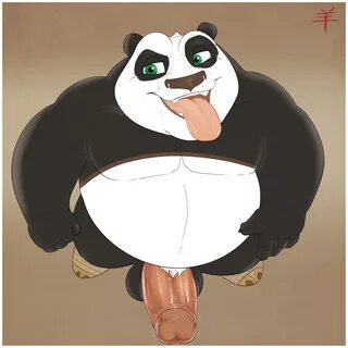 po, kung fu panda, 2014, anthro, balls, bear, erection, male, male only, ma...