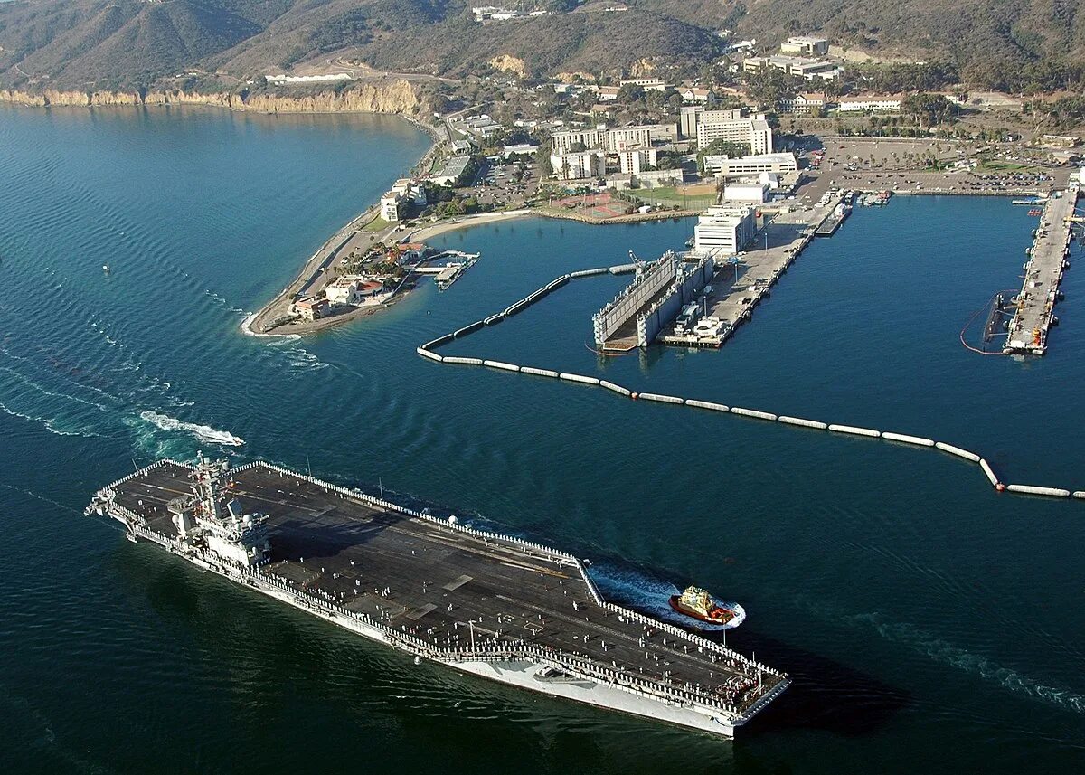 Aerial view of Naval Station Norfolk shows the U.S. has not learned much from Pe