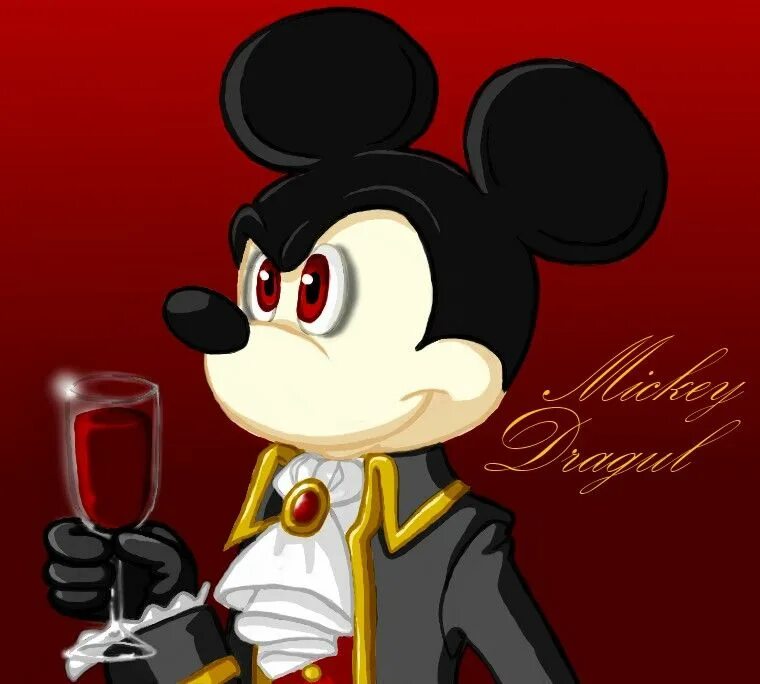 Микки маус арт. The count Mickey dragul. Микки Маус Джулиус. Микки Маус в роли злодея. Злой Микки Маус.