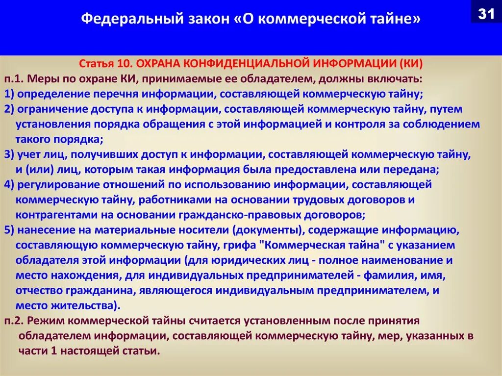 Соблюдение тайной информации. ФЗ О коммерческой тайне. Информация относящаяся к коммерческой тайне. Сохранности коммерческой информации. Перечень сведений коммерческой тайны.