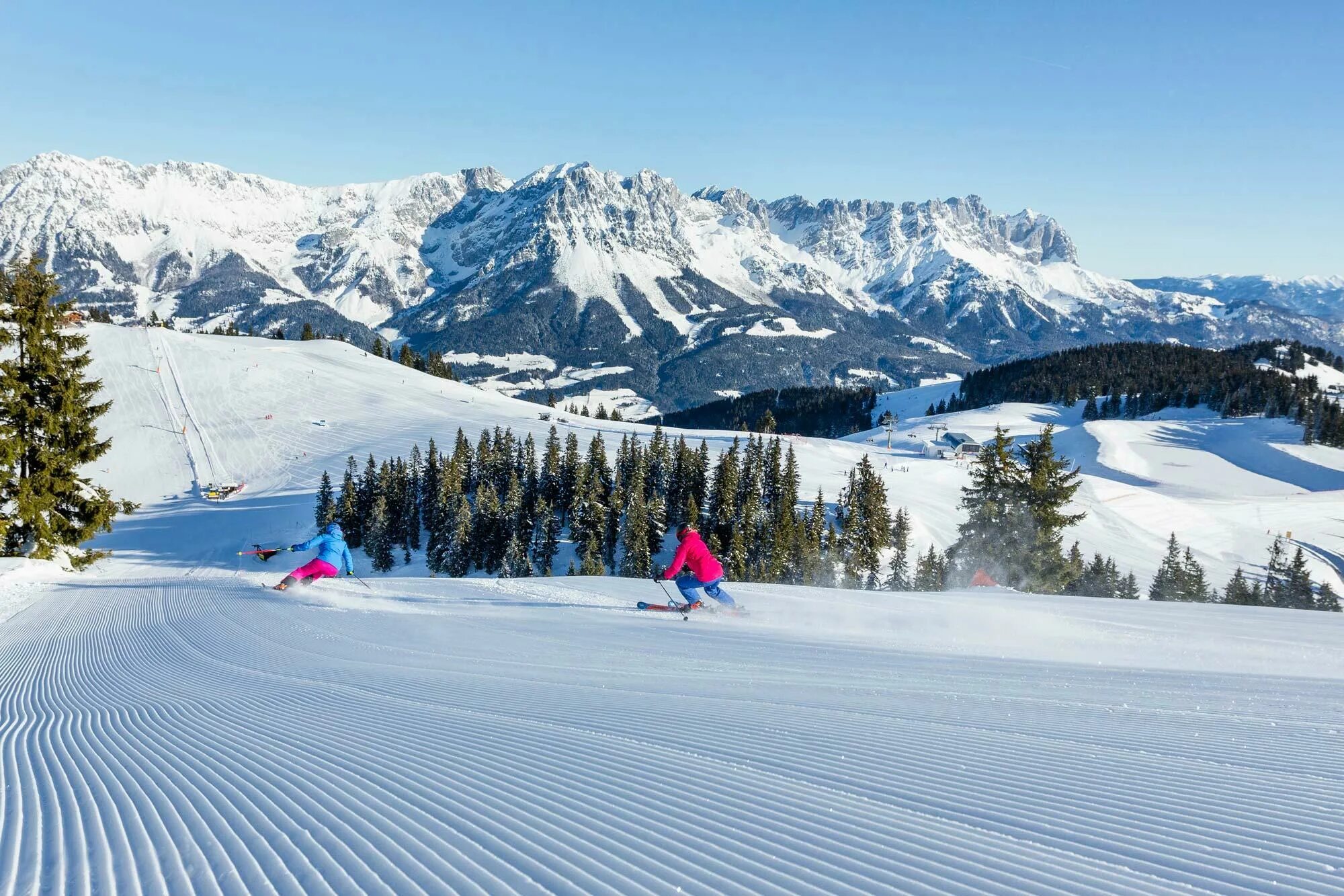 Первый горнолыжный курорт. SKIWELT Австрия. ГЛК Австрии. Австрия Альпы горнолыжные курорты. Wilder Kaiser Brixental горнолыжный комплекс.