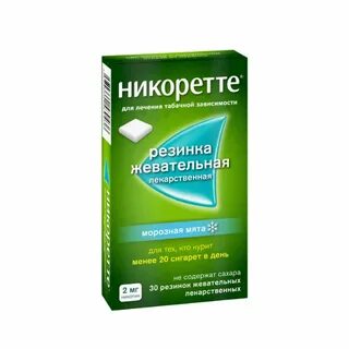 Никоретте жевательная резинка мята