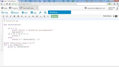 Def factorial