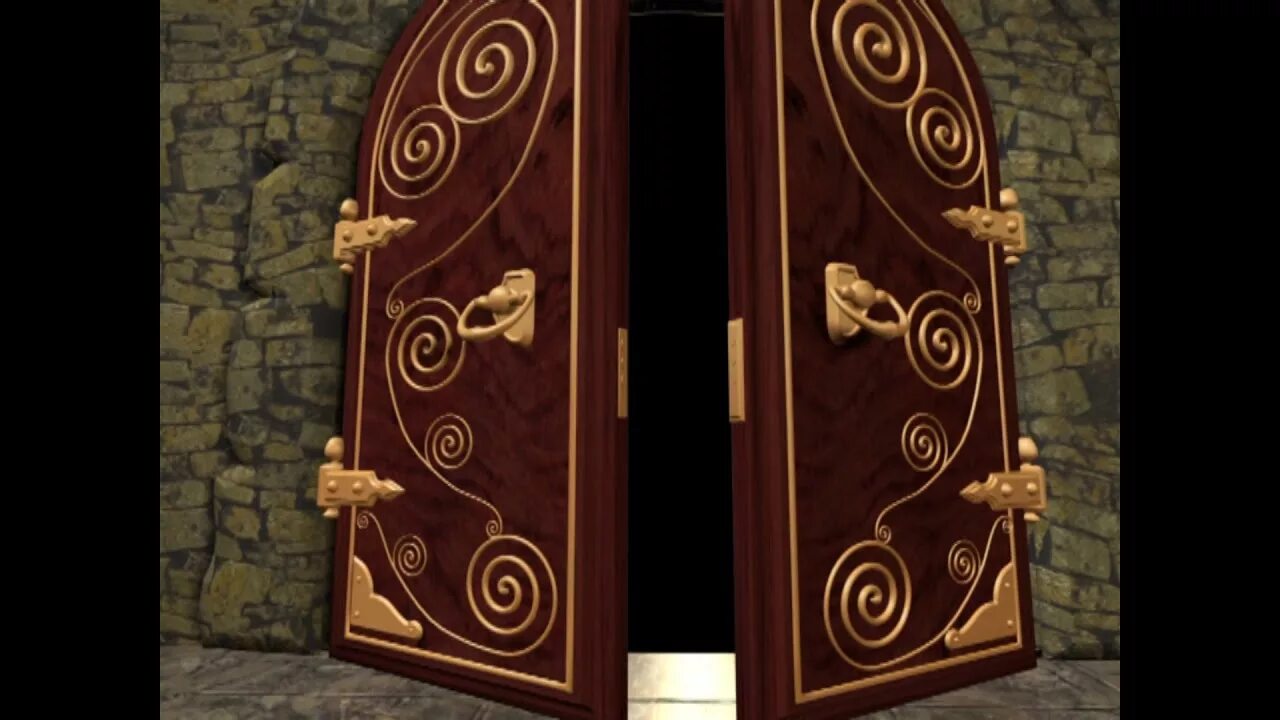 Открыл двери театр. Сказочные ворота. Дверь открывается. Сказочная дверь. Сказочная дверь с замком.
