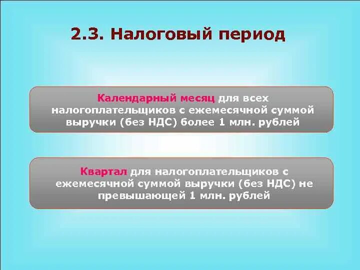 Налоговый период ндс. Налоговым периодом по НДС является. Чему равен налоговый период по НДС. Квартал налоговый период НДС.