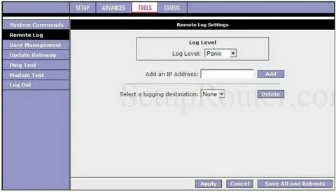 Setup log files