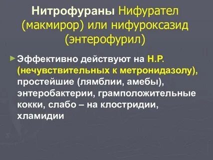 Нитрофураны это