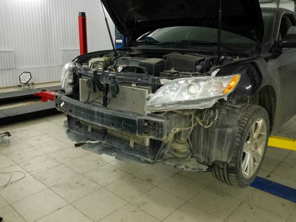 Ремонт Тойота Камри : Снятие заднего бампера Toyota Camry