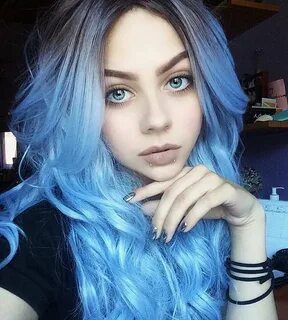 Eye color blue hair color