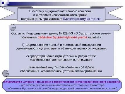 Субъекты внутрихозяйственного финансового контроля