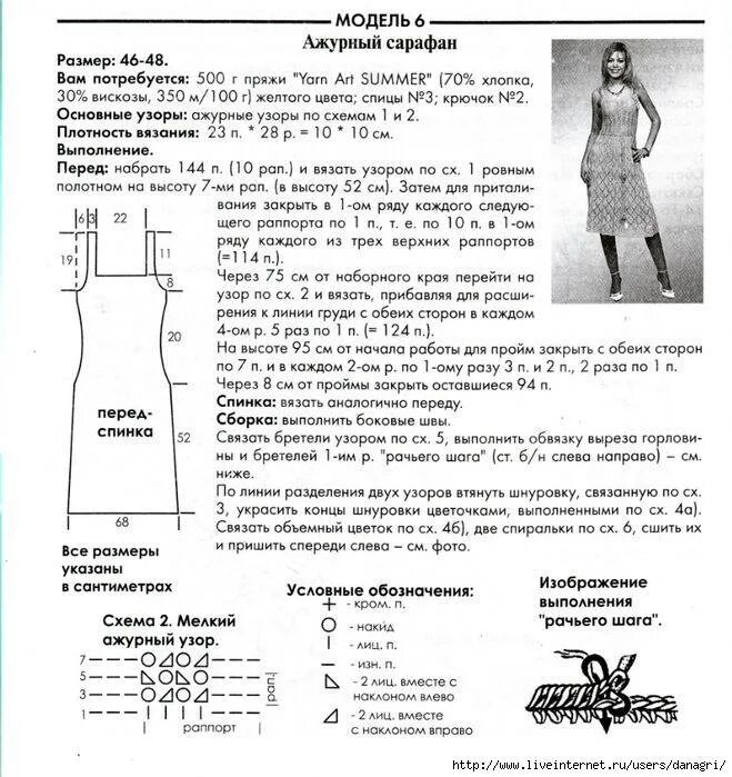 Картинки ВЯЗАНИЕ СПИЦАМИ САРАФАН СХЕМА