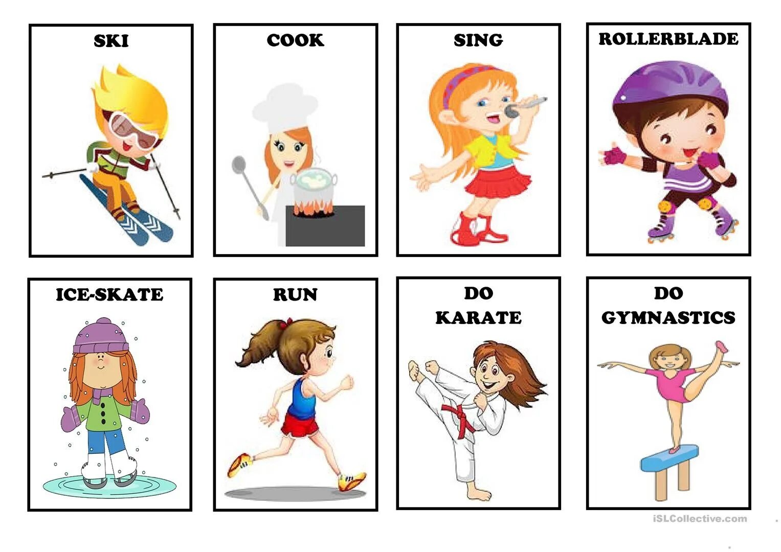 Карточки actions английский. Activities cards. Карточки по теме спорт на английском. Activities cards. Activities cards.