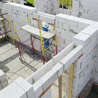 Монолитный дом из газобетона