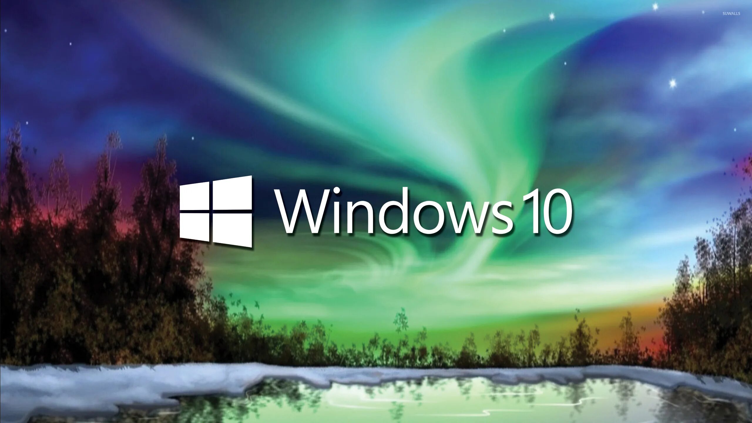 Изображения windows 10. Северное сияние надпись. Северное сияние логотип. Красивая заставка виндовс 10. Картинки на рабочий стол Windows 10.