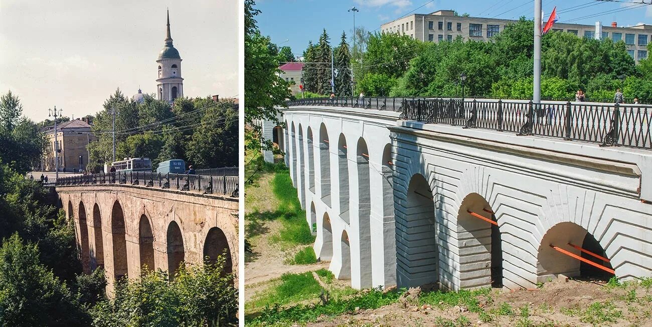 Photo: Kamenniy Bridge, landmark, attraction, Russian Federation, Kaluga, Pushki