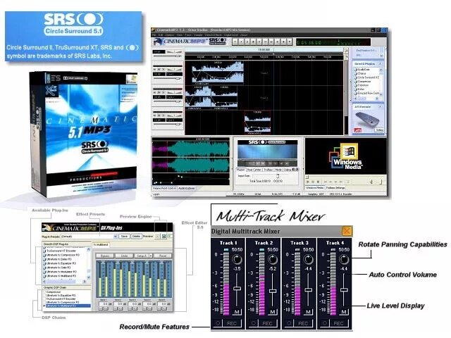 Программа circle. Mixing studio surround 5.1. mp3 surround. circle surround. direct dvd.