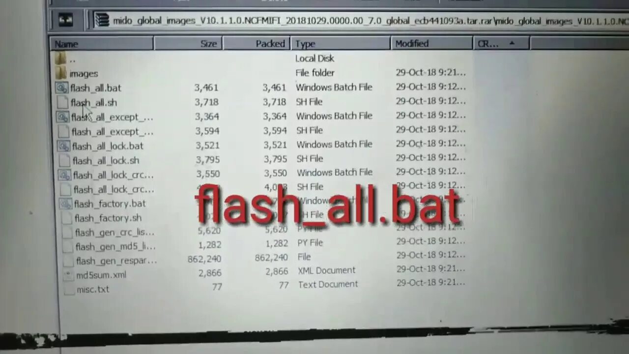File flash all bat