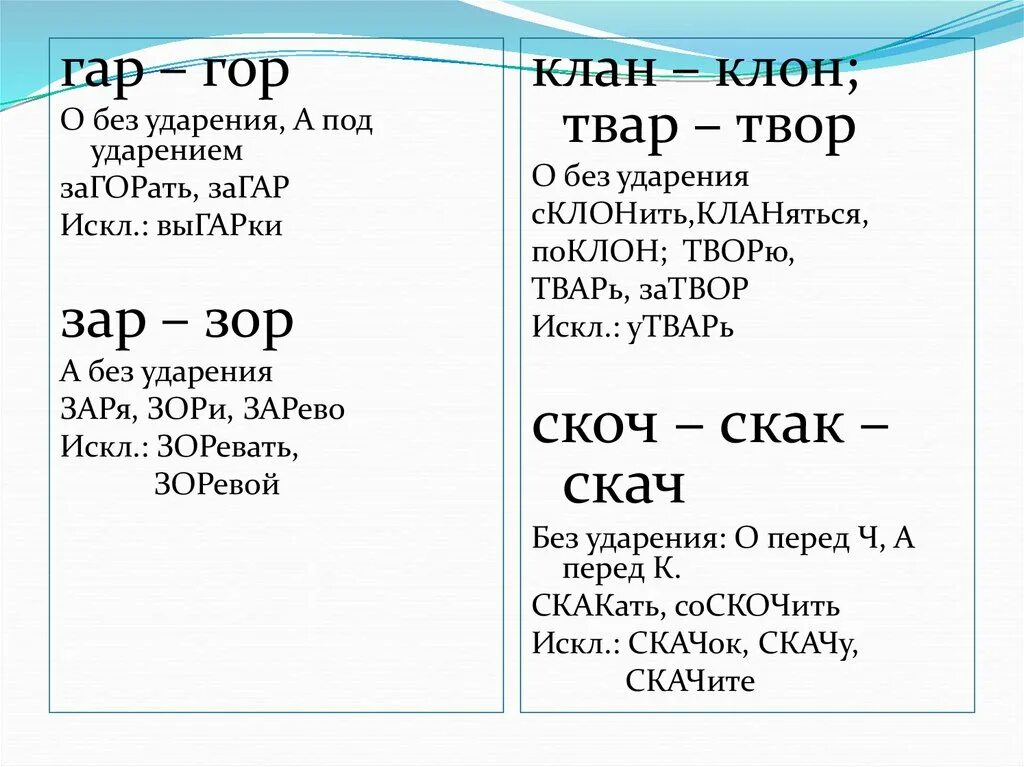 Правила клан клон 5 класс