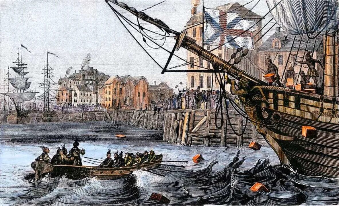 Суть бостонского чаепития. Бостонское чаепитие 1773 г. Boston Tea Party 1773. 1773 Год Бостонское чаепитие.