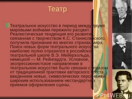 Сообщение история развития театра