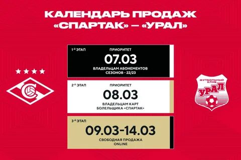 Расписание матчей спартака 2023 кубок