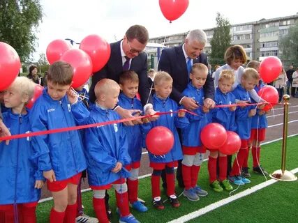 Открытие школьного стадиона