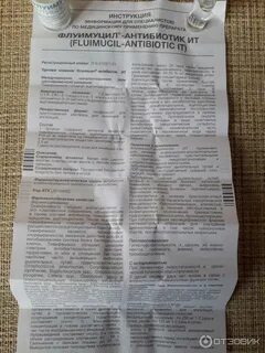 Флуимуцил антибиотик инструкция для ингаляций детей
