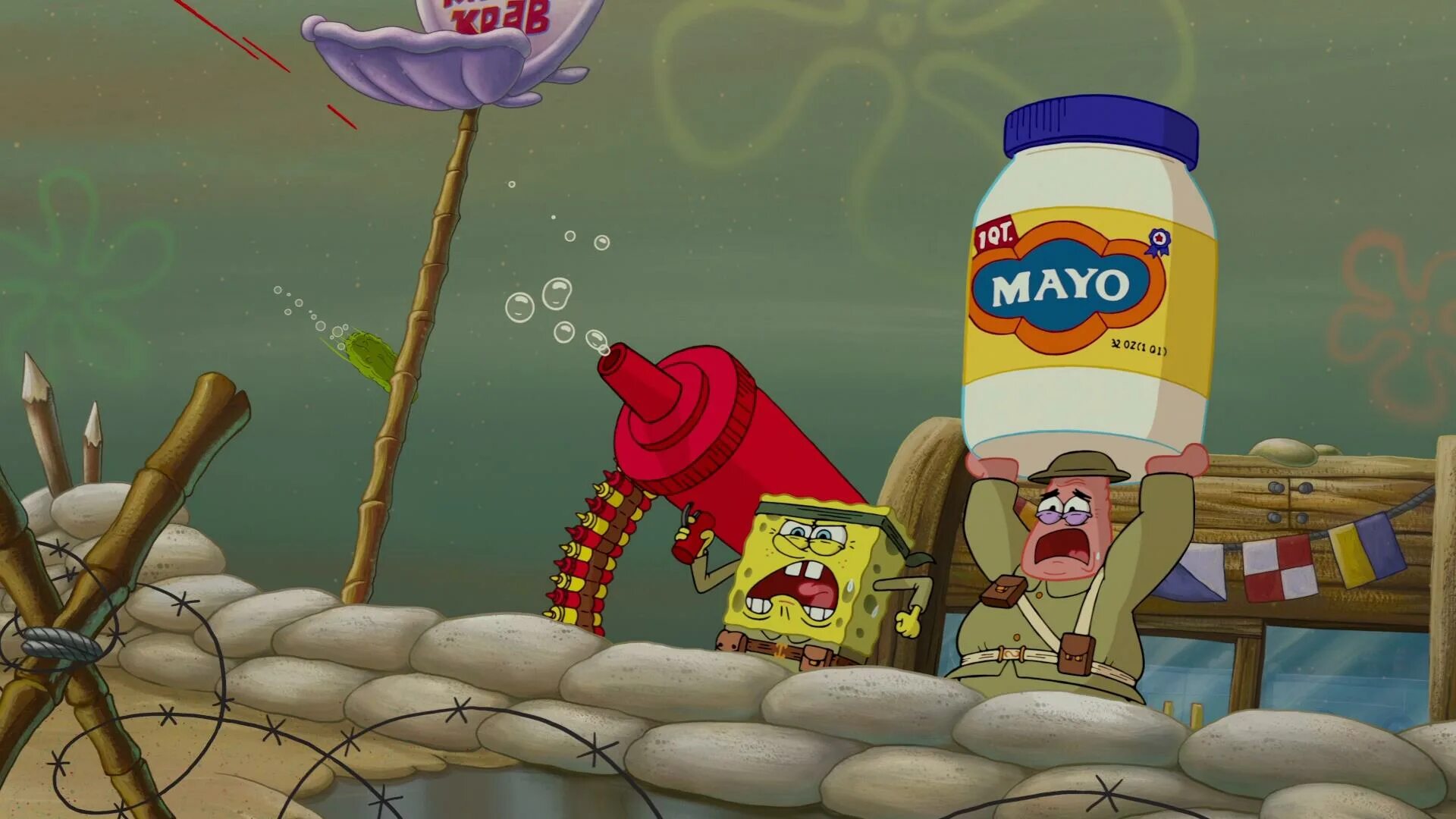 Spongebob edition. The spongebob movie sponge out of water. пол тиббит губка боб. spongebob parodies. the spongebob movie: sponge out of water (2015) food fight with healthbars.