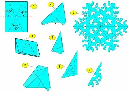 Как сделать 10 снежинок из бумаги