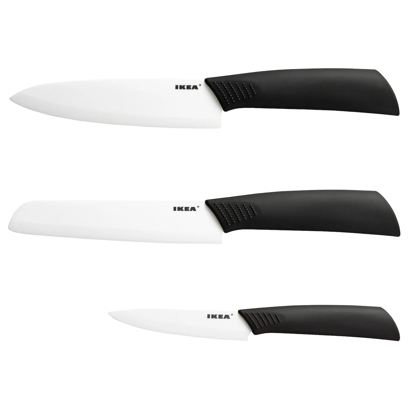 Озон купить ножи кухонные. Набор ножей ikea ХАККИГ. Ножи ikea 365+. Набор ножей икеа 365+. Набор ножей, 3 штуки ХАККИГ.