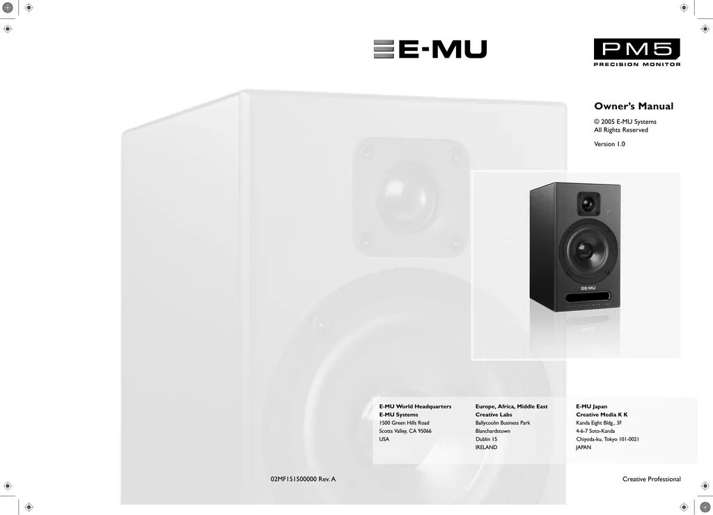 2 s manual. Акустическая система e-mu pm5. e-mu darwin service manual. user manual s30.