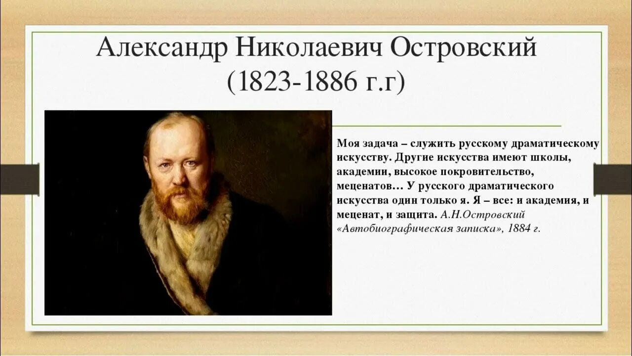 А.Н. Островский (1823-1886) этапы.