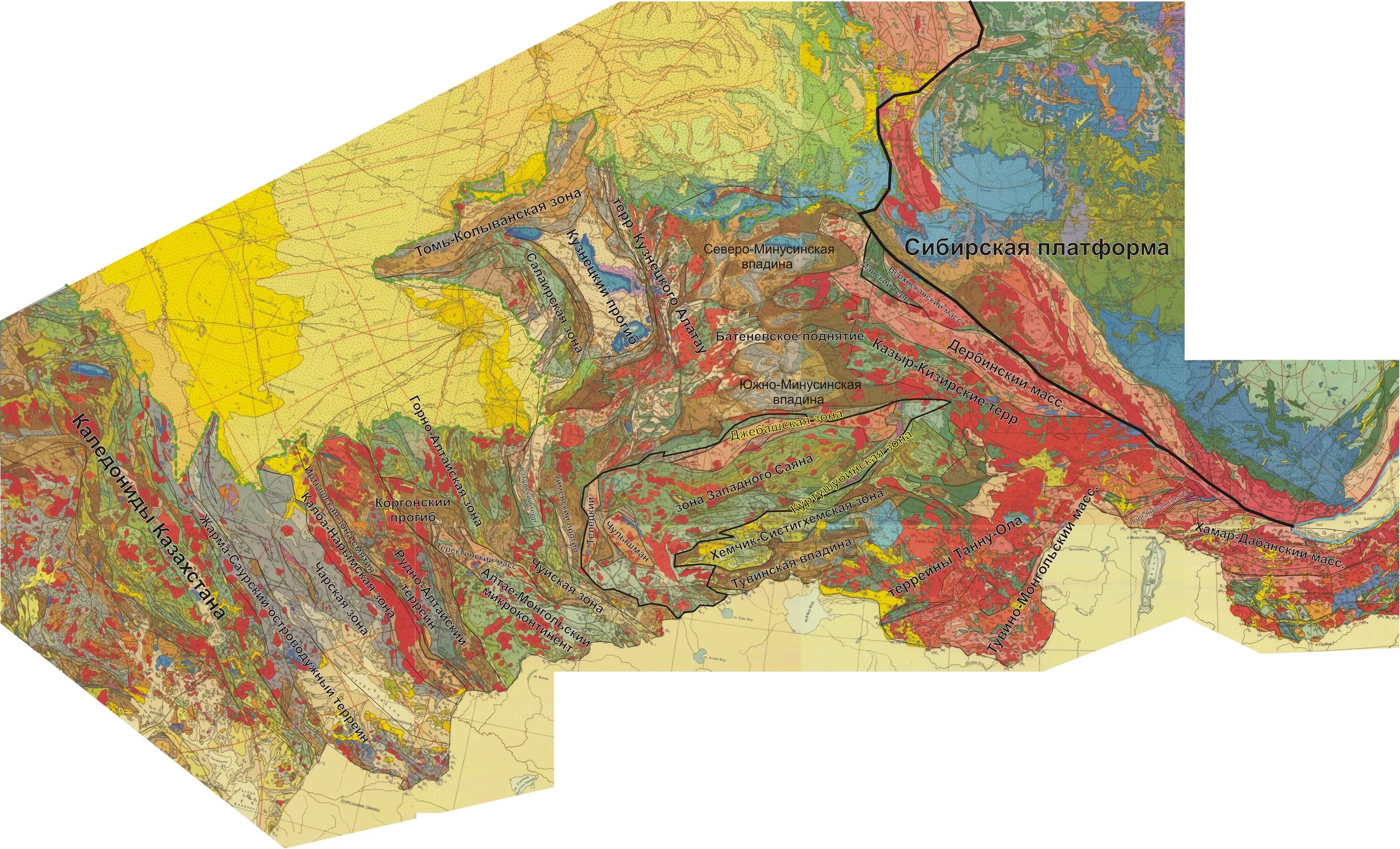 Геологическое восточной сибири. Алтае-Саянская складчатая область. Алтае Саянская складчатая область границы. Тектоническая карта Алтае-Саянской складчатой области. Алтае-Саянская складчатая область на карте.