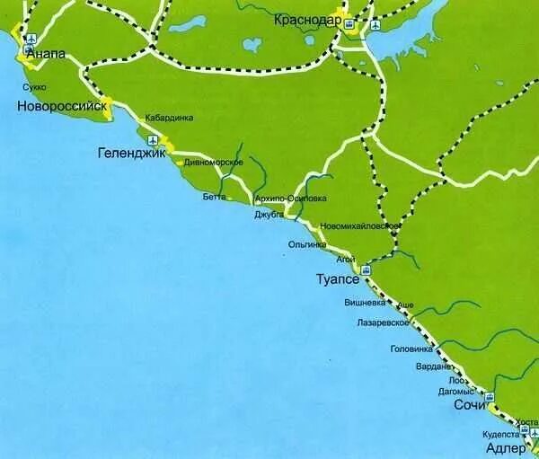 Железная дорога на побережье черного моря на карте. Станции черноморского побережья. Карта жд дорога черноморское побережье. Туапсе-сочи железная дорога вдоль моря. Карта черноморского побережья краснодарского края.