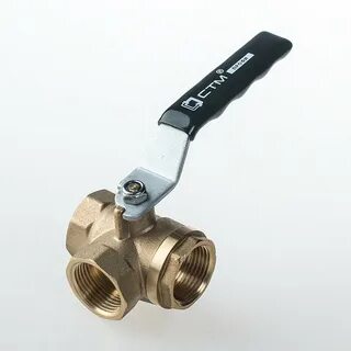 Трехходовой кран для водопровода 1 дюйм