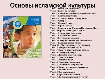 Исламская культура 4 класс