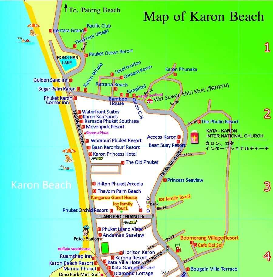 Пляж карта описание. Карта отелей Пхукета Карон. Пляж Карон Пхукет на карте с отелями. Карта отелей ката Пхукет. Карта Карон Пхукет отели.