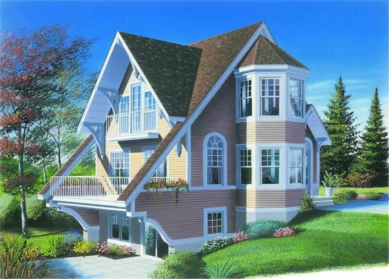 Дом. Строим дом мечты. Красивые дома. Загородный домик. Строим дом мечты.