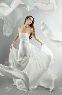 Flowing white